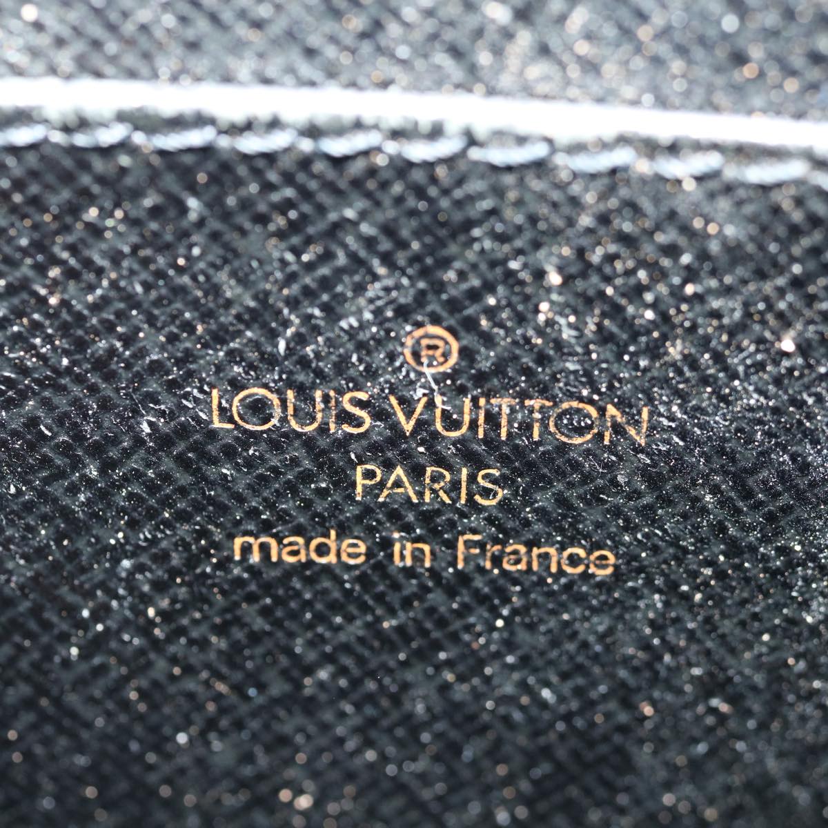 LOUIS VUITTON Epi Pochette Homme Clutch Bag Black M52522 LV th4797