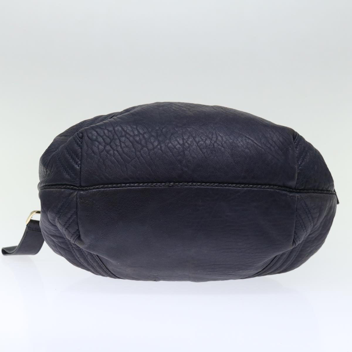 FENDI Spy bag Hand Bag Leather Purple th4808