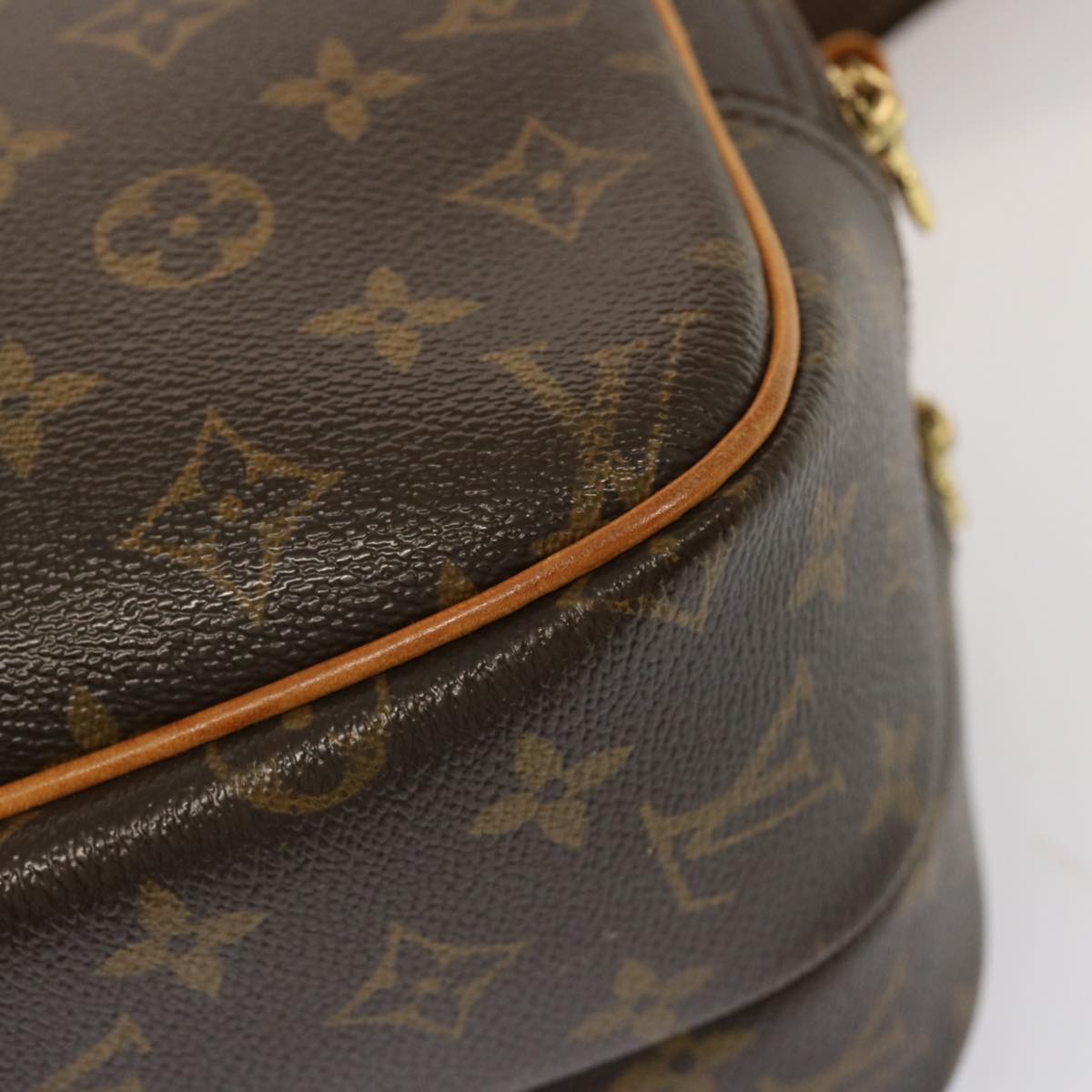 LOUIS VUITTON Monogram Reporter PM Shoulder Bag M45254 LV th4813