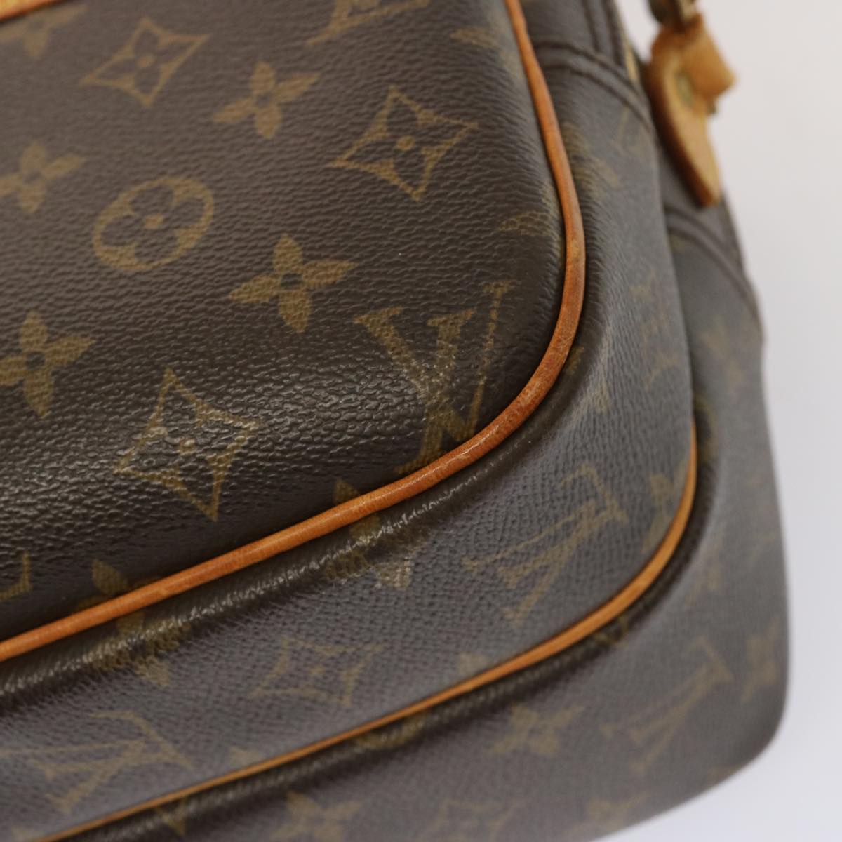 LOUIS VUITTON Monogram Reporter PM Shoulder Bag M45254 LV th4813