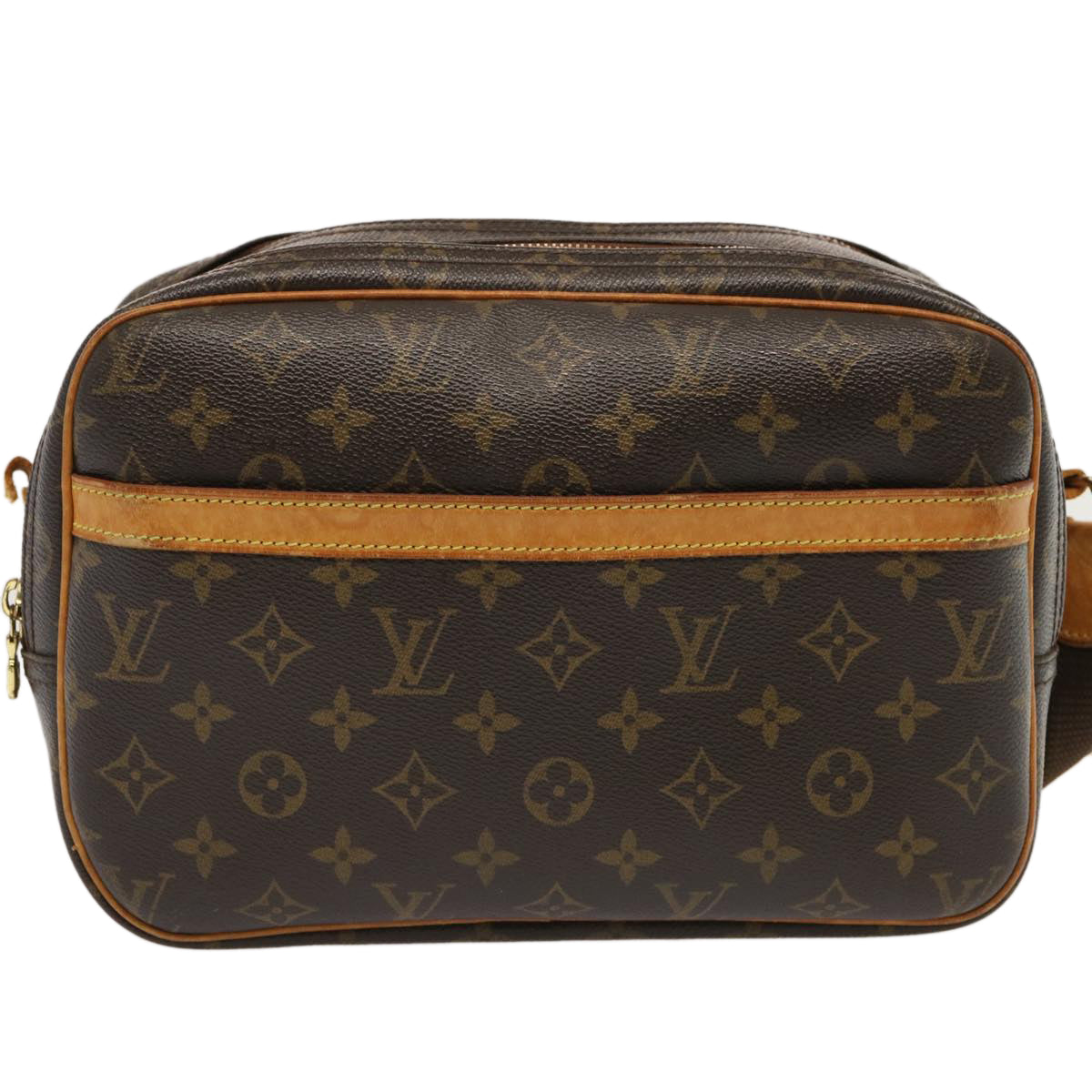 LOUIS VUITTON Monogram Reporter PM Shoulder Bag M45254 LV th4813