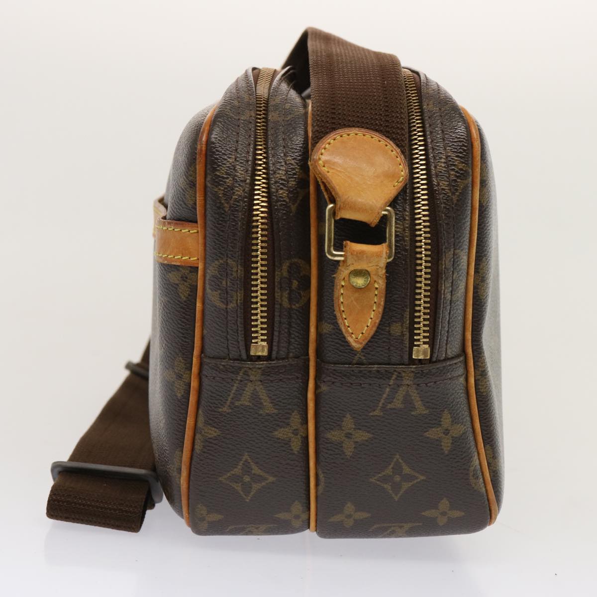 LOUIS VUITTON Monogram Reporter PM Shoulder Bag M45254 LV th4813