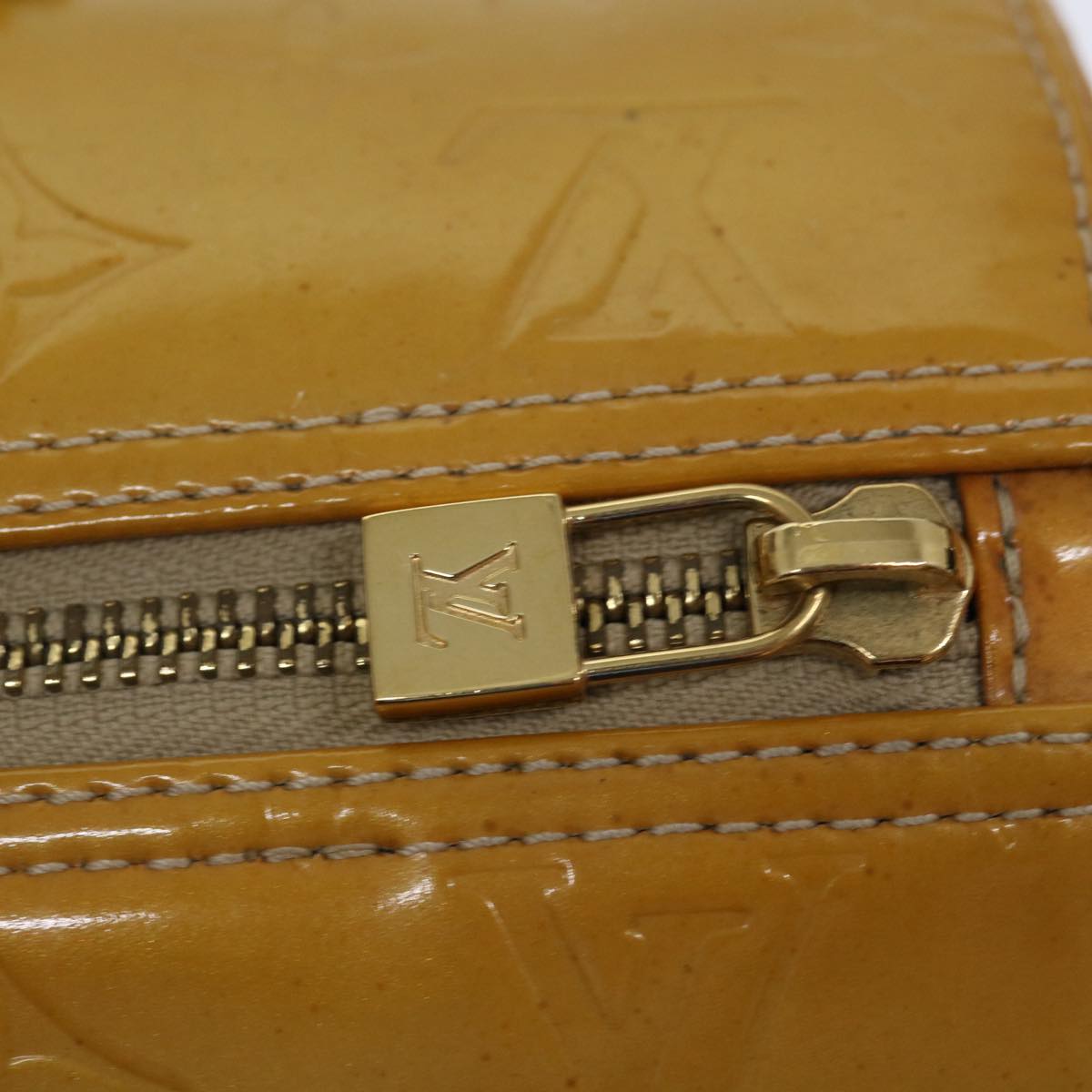 LOUIS VUITTON Monogram Vernis Bedford Hand Bag Beige M91006 LV th4815