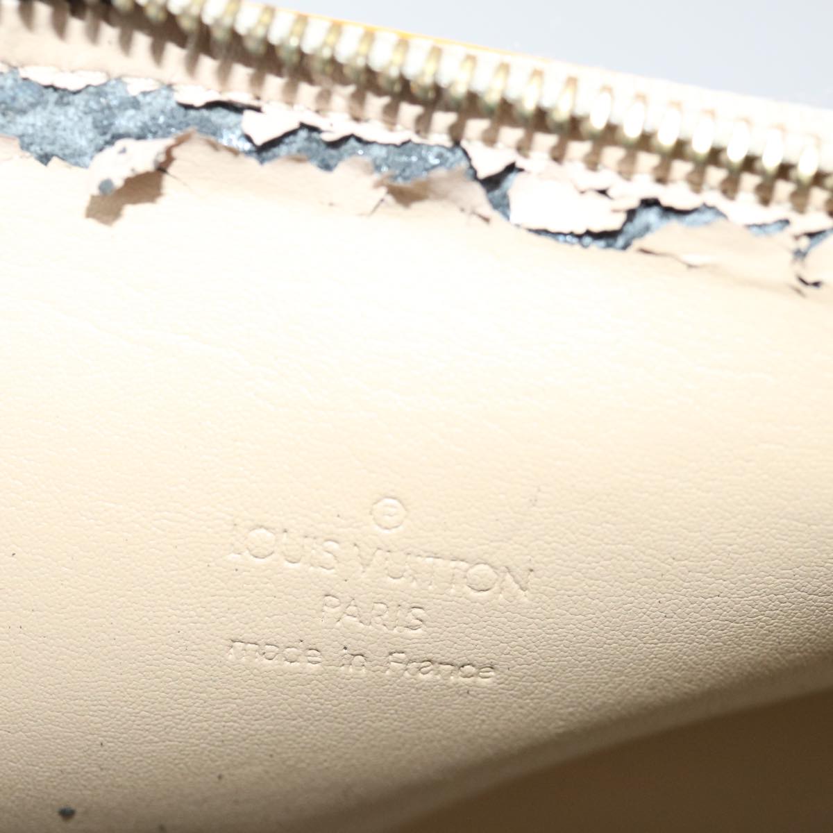 LOUIS VUITTON Monogram Vernis Bedford Hand Bag Beige M91006 LV th4815