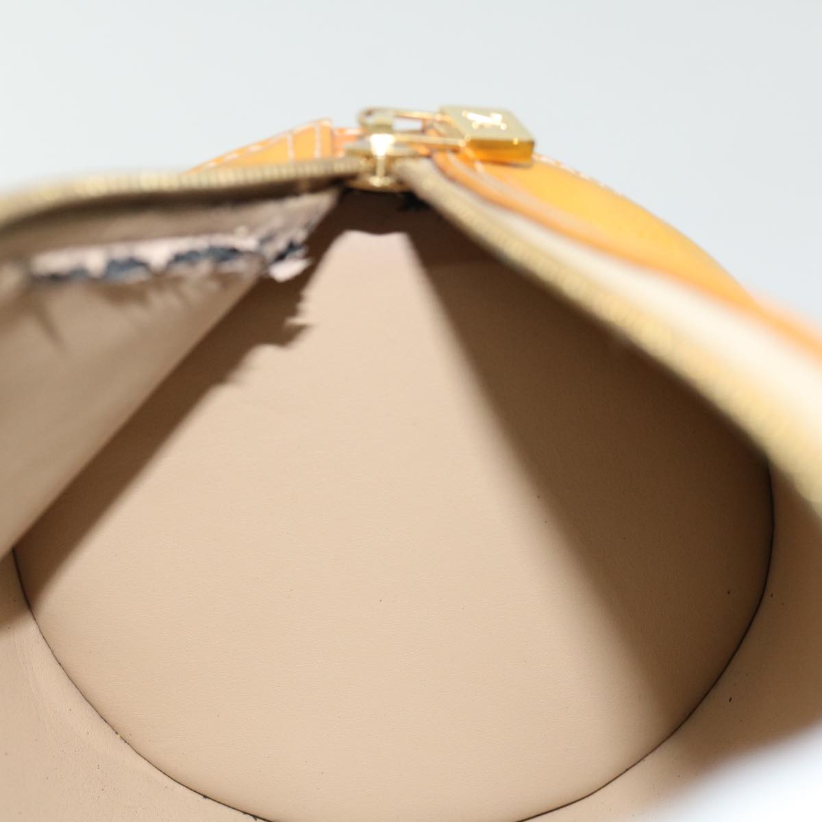 LOUIS VUITTON Monogram Vernis Bedford Hand Bag Beige M91006 LV th4815