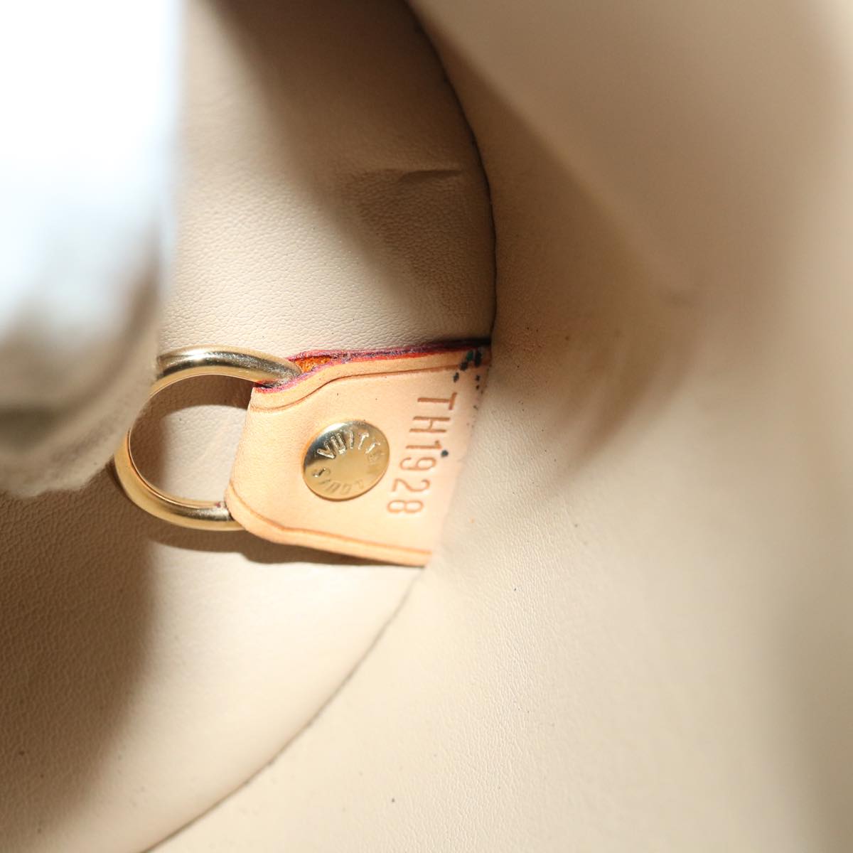 LOUIS VUITTON Monogram Vernis Bedford Hand Bag Beige M91006 LV th4815