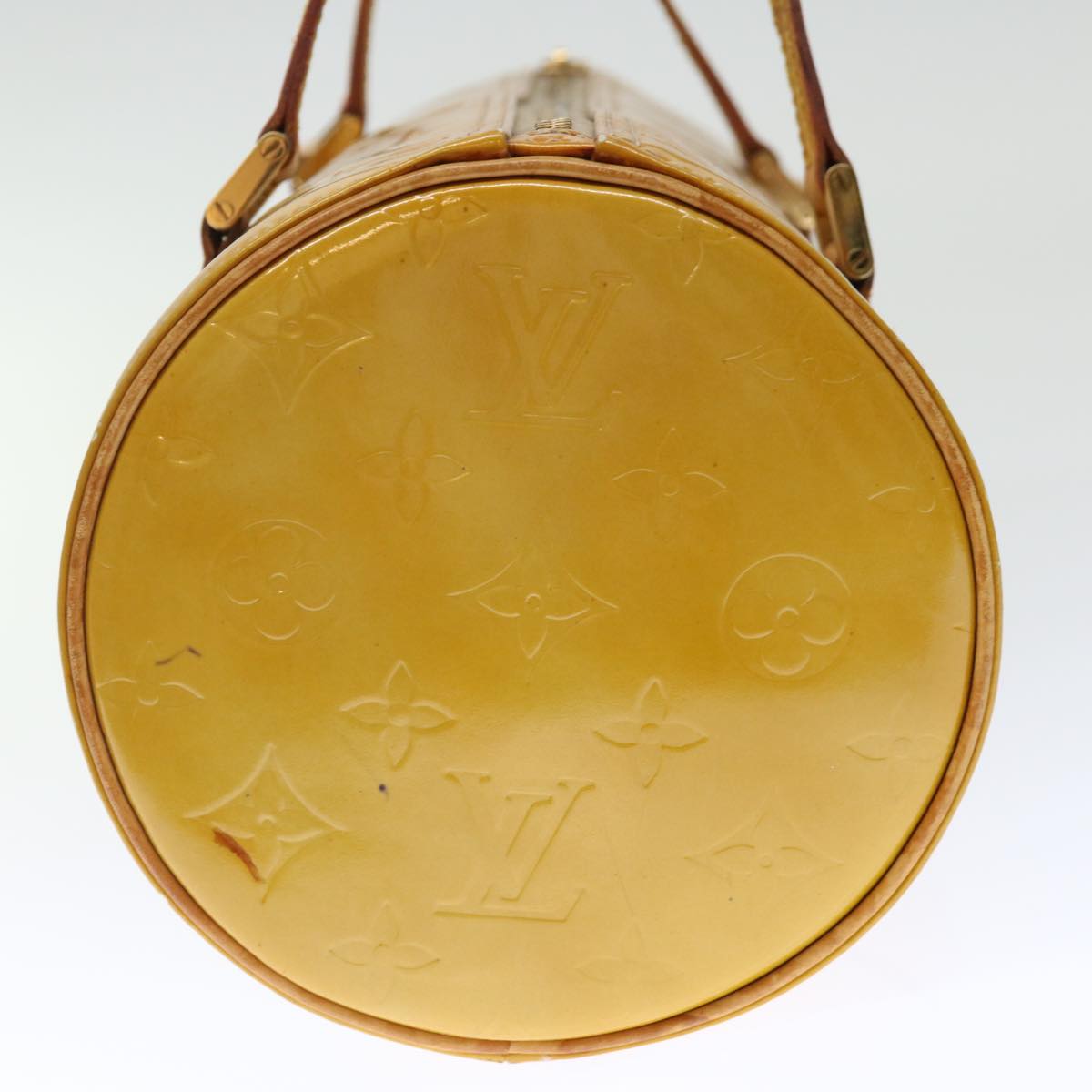 LOUIS VUITTON Monogram Vernis Bedford Hand Bag Beige M91006 LV th4815
