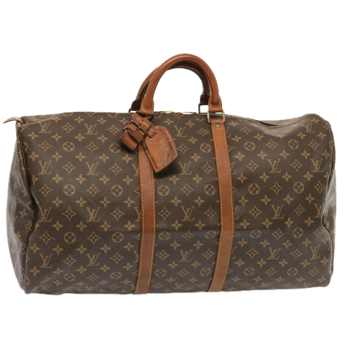LOUIS VUITTON Monogram Keepall 55 Boston Bag M41424 LV th4822