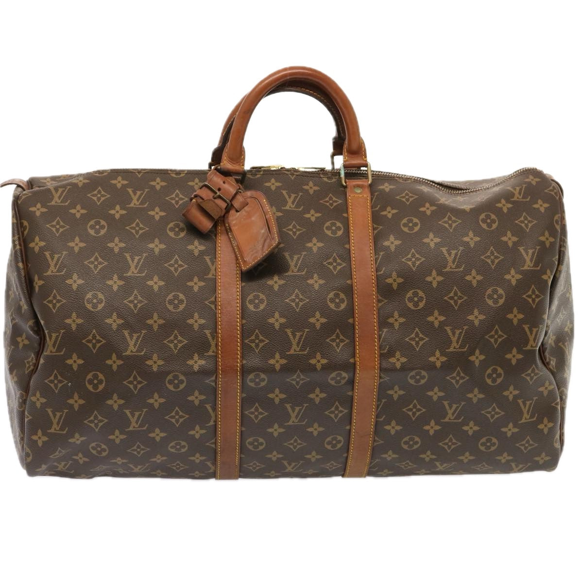LOUIS VUITTON Monogram Keepall 55 Boston Bag M41424 LV th4822