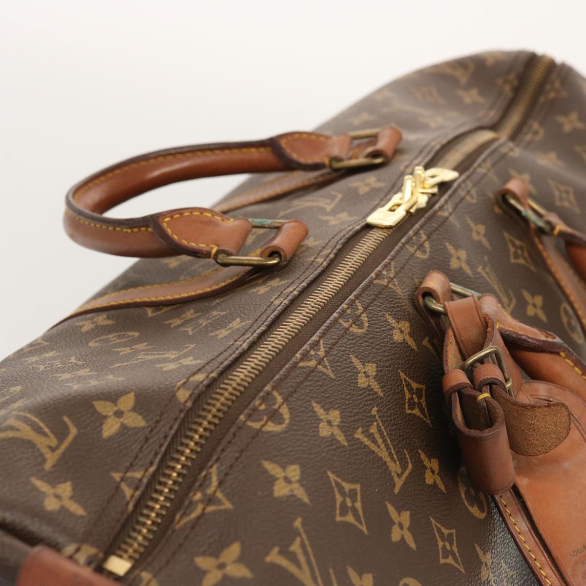 LOUIS VUITTON Monogram Keepall 55 Boston Bag M41424 LV th4822