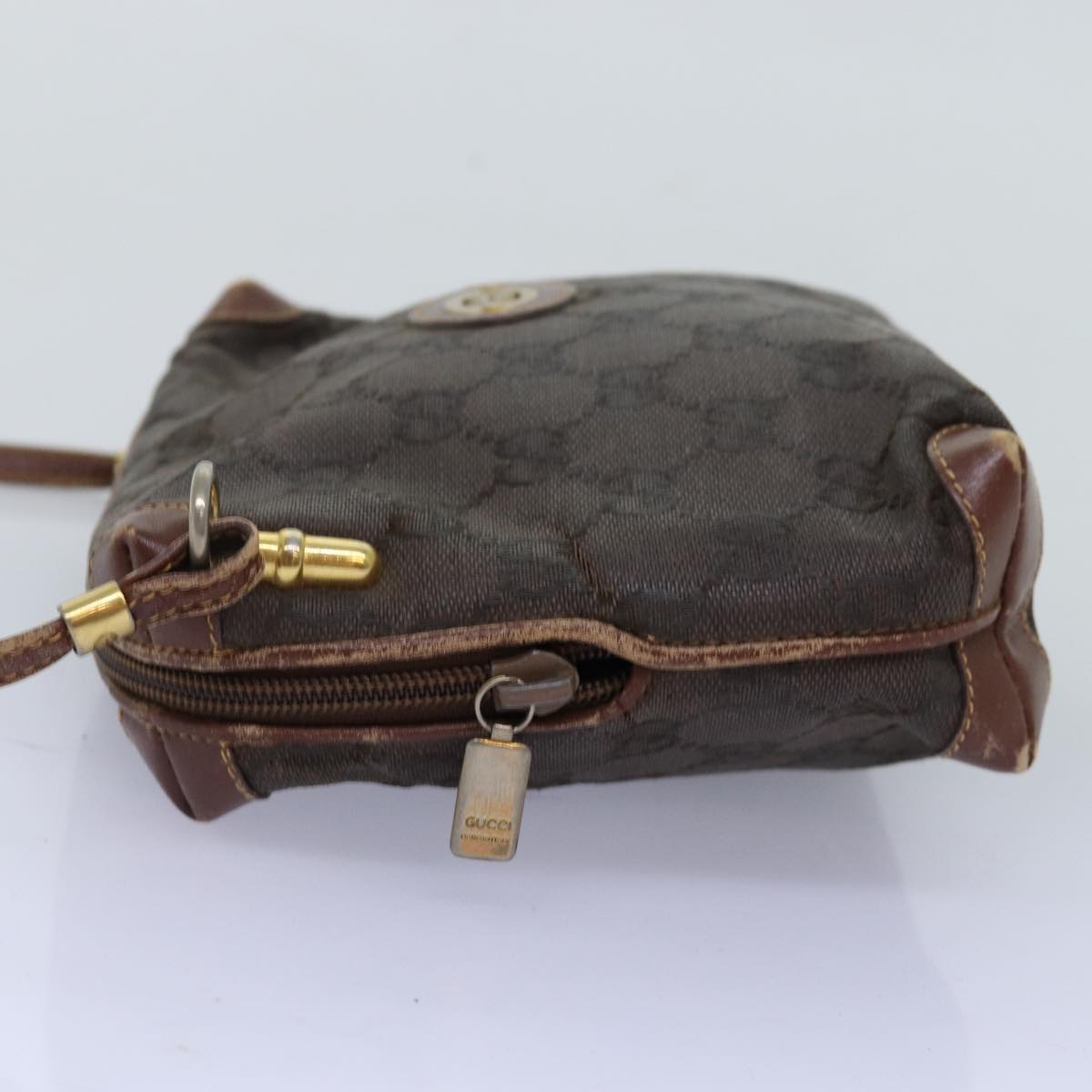 GUCCI GG Canvas Shoulder Bag Brown 007 104 4916 th4893