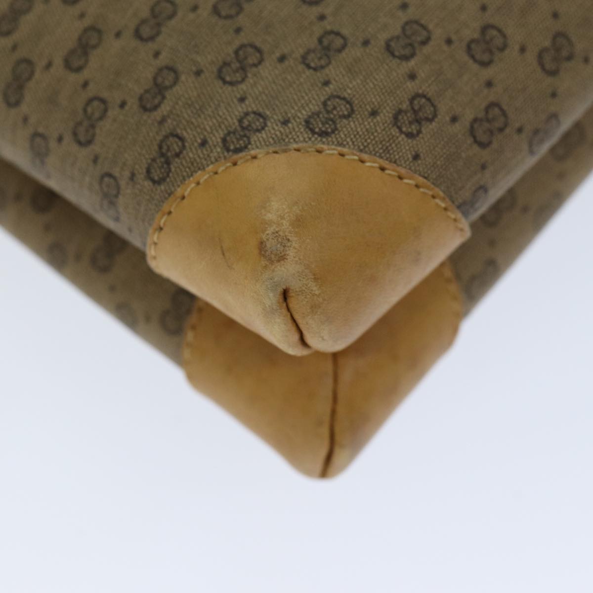 GUCCI Micro GG Supreme Shoulder Bag PVC Leather Beige 007 49 5548 th4994