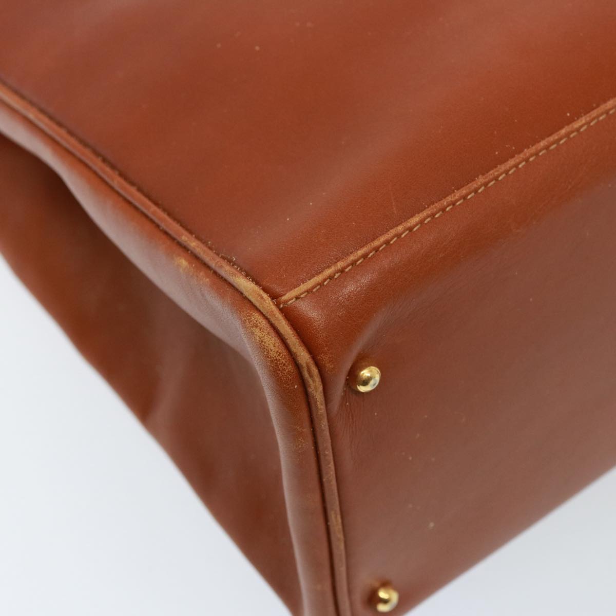 GUCCI Bamboo Hand Bag Leather 2way Brown 002 2855 0322 0 th5022