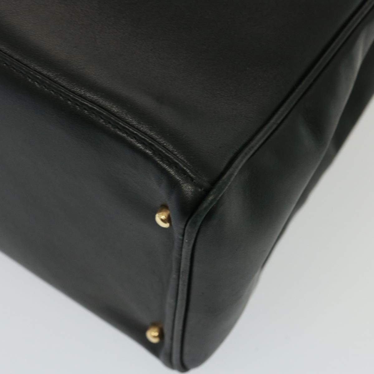 GUCCI Bamboo Hand Bag Leather 2way Black 002 2855 0322 0 th5023