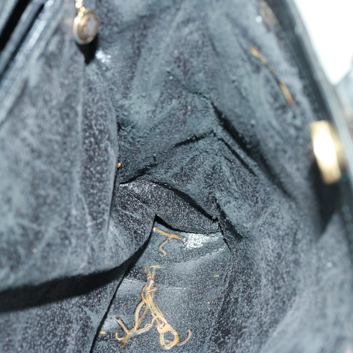 GUCCI Bamboo Hand Bag Leather 2way Black 002 2855 0322 0 th5023