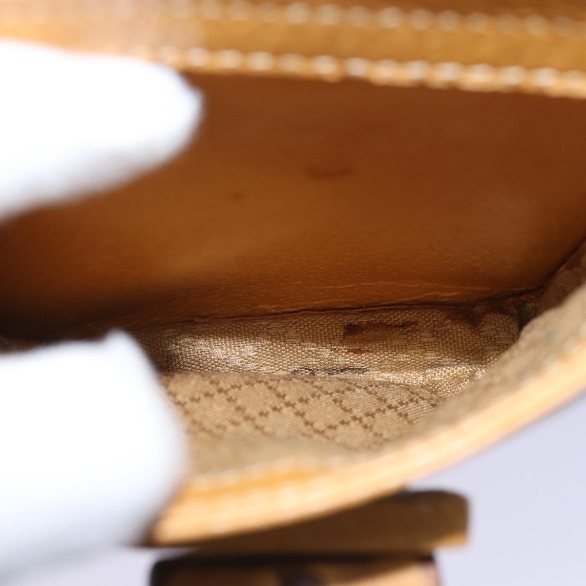 GUCCI Bamboo Backpack Leather Yellow 003 2058 0016 th5025