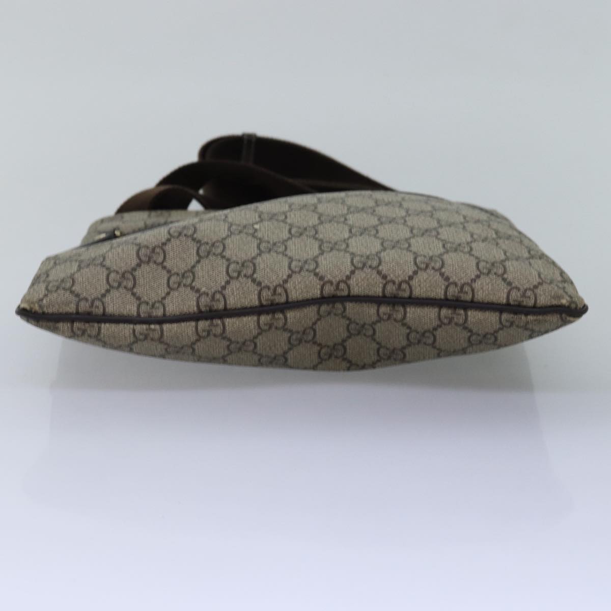 GUCCI GG Supreme Shoulder Bag PVC Leather Beige 295257 th5026