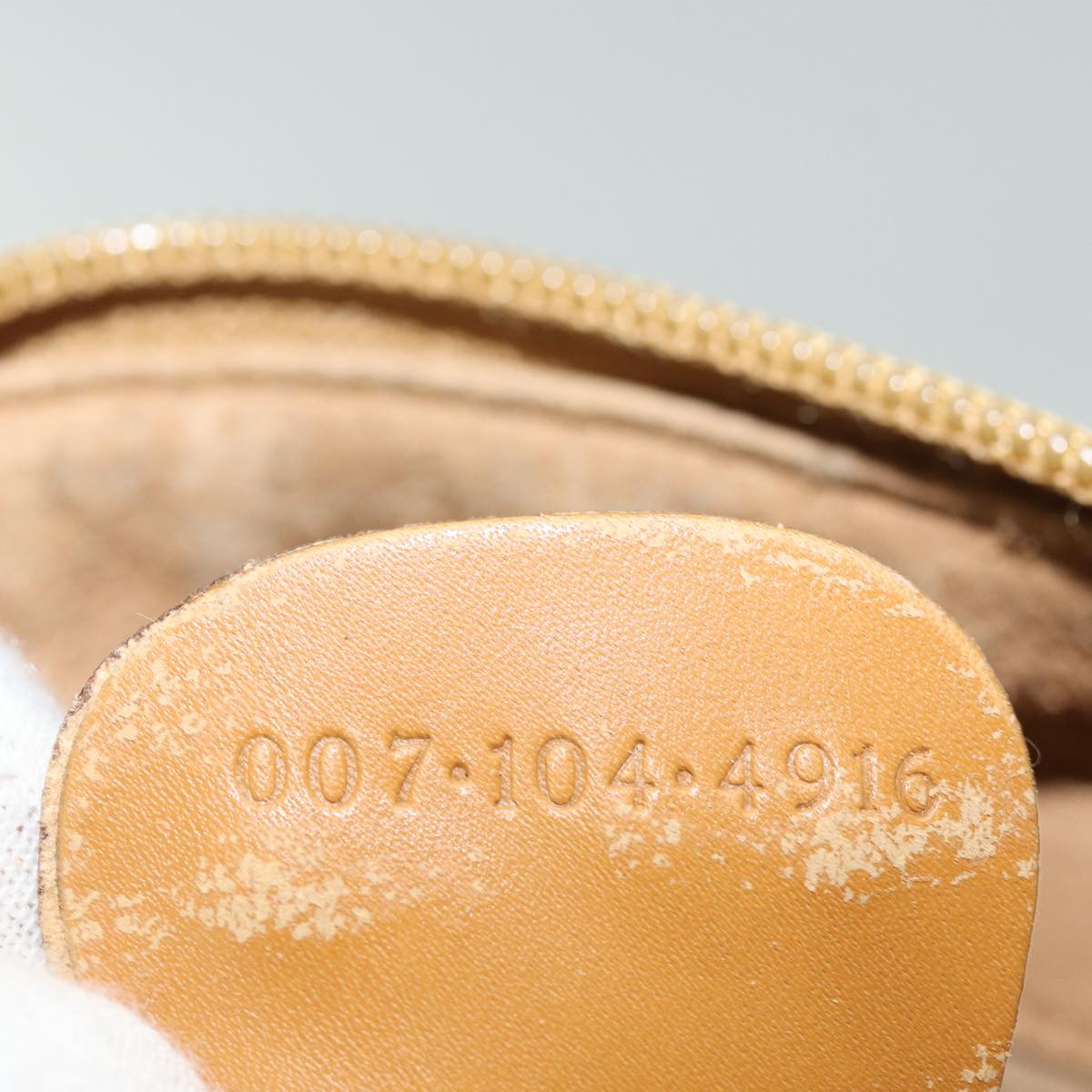 GUCCI Micro GG Supreme Shoulder Bag PVC Leather Beige 007 104 4916 th5164