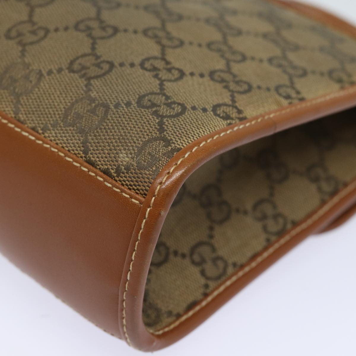 GUCCI GG Canvas Shoulder Bag Brown 004 101 0222 th5165