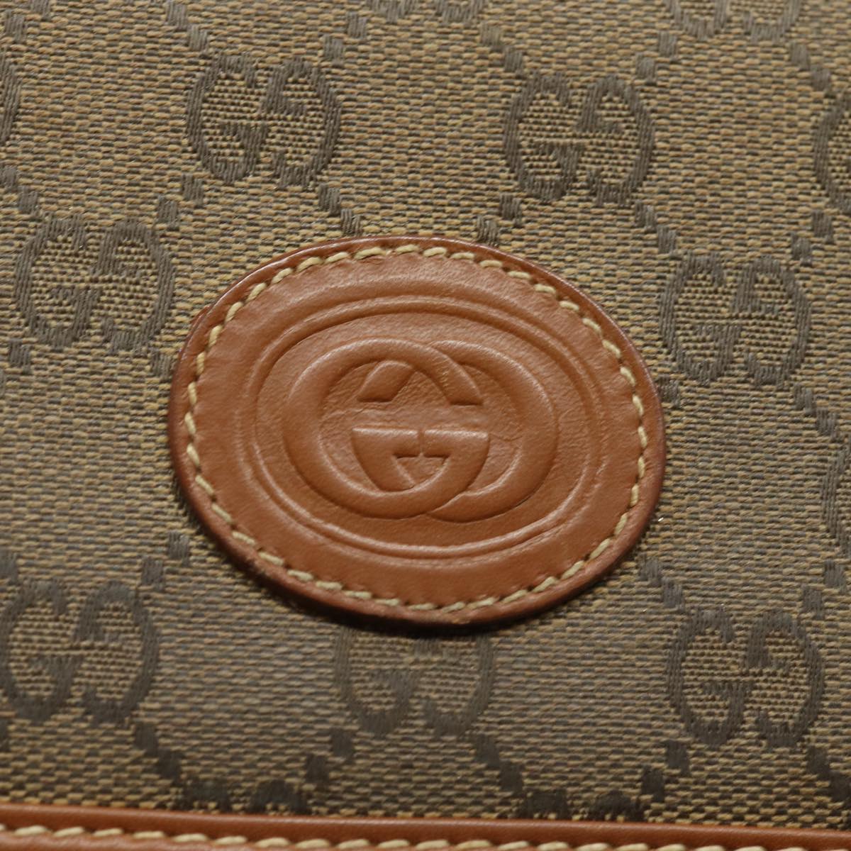 GUCCI GG Canvas Shoulder Bag Brown 004 101 0222 th5165