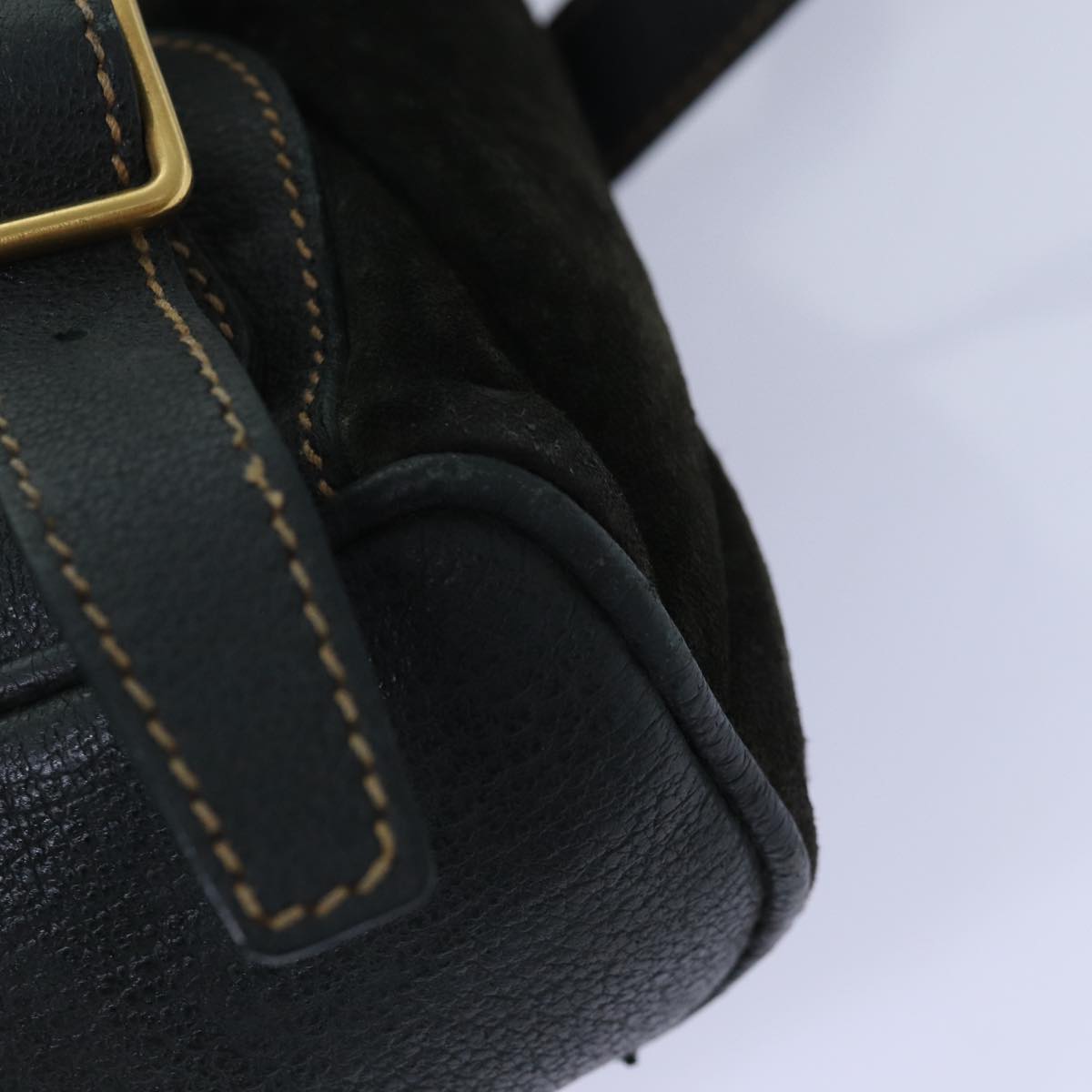 GUCCI Bamboo Backpack Suede Khaki 003 1705 0030 th5168
