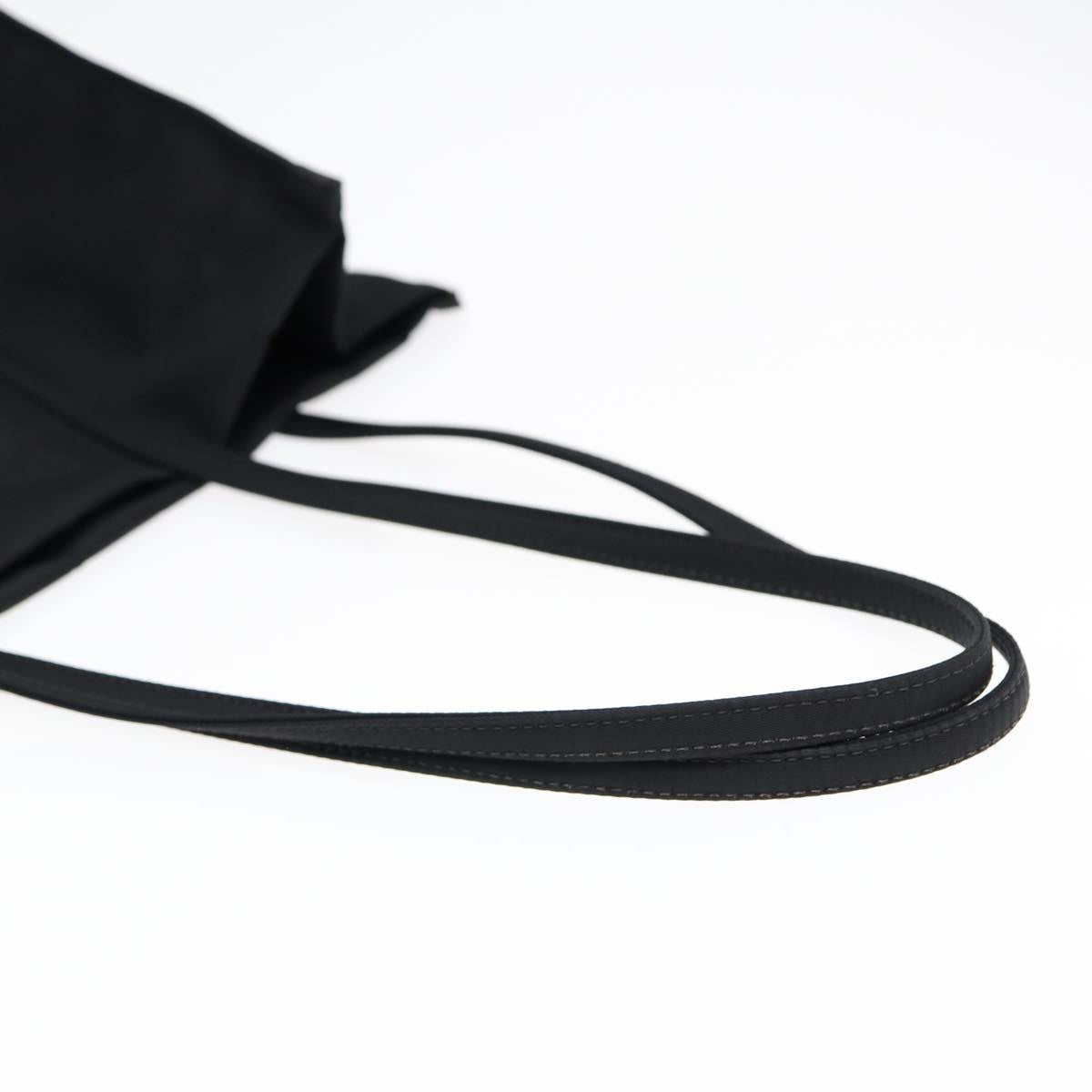 FENDI Tote Bag Nylon Black Silver th5238