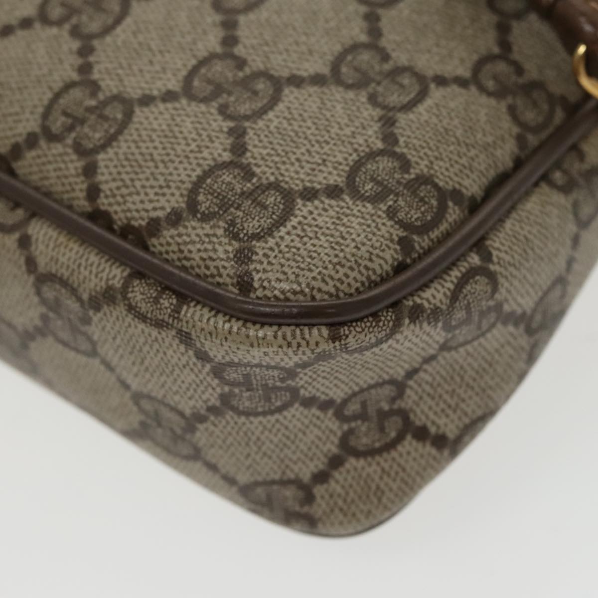 GUCCI GG Supreme Shoulder Bag PVC Beige Gold 97 02 068 th5444
