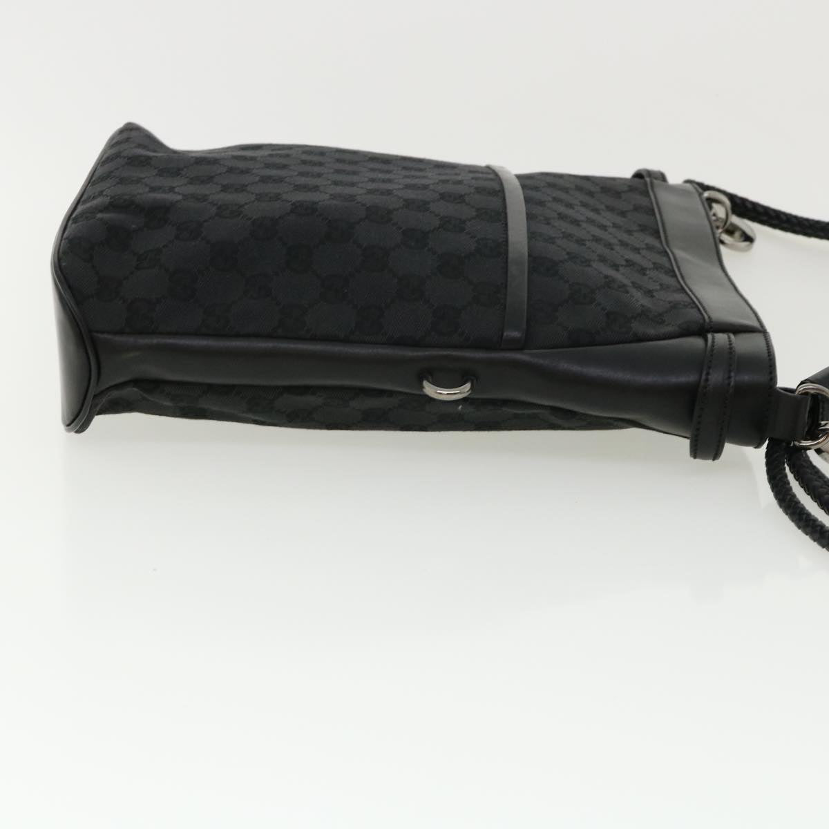 GUCCI GG Canvas Shoulder Bag Black 1090972128 ki2297
