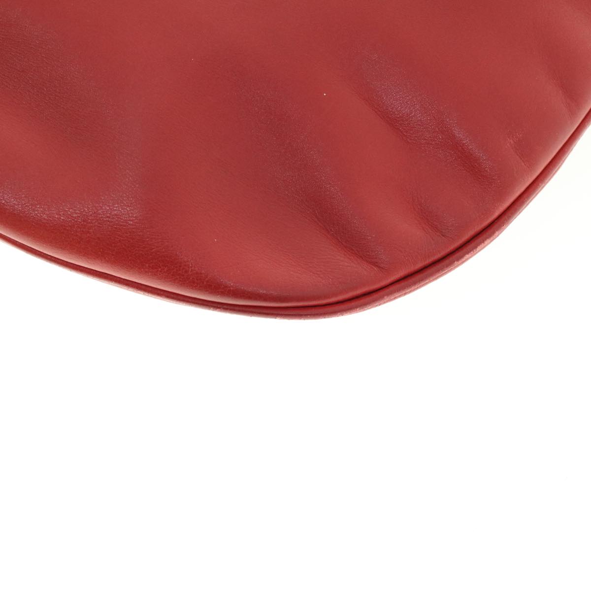 GUCCI Shoulder Bag Leather Red ti1010