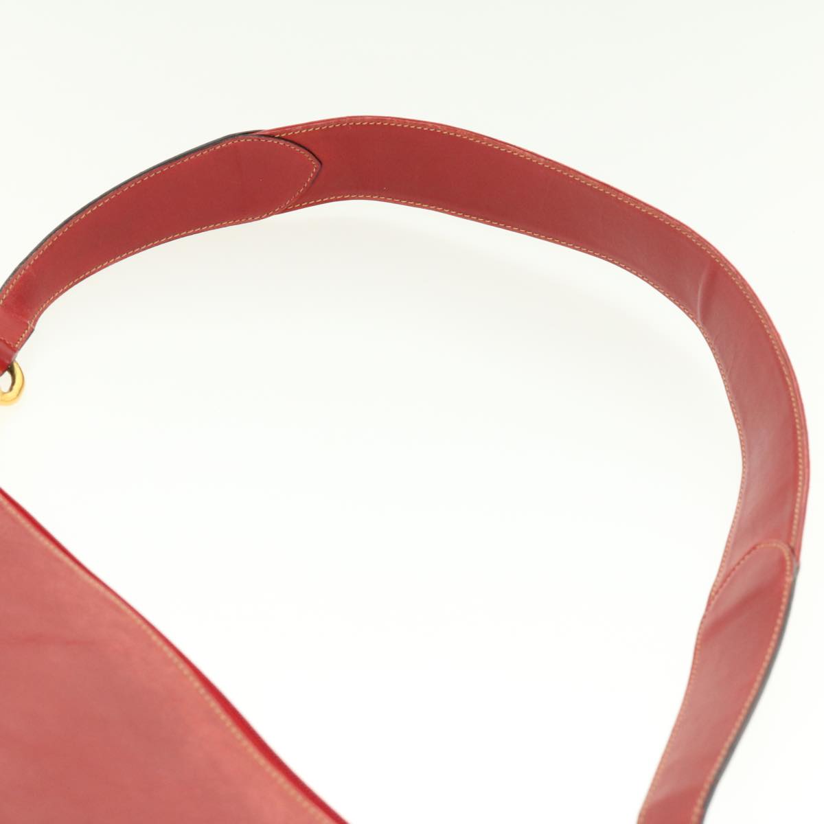 GUCCI Shoulder Bag Leather Red ti1010