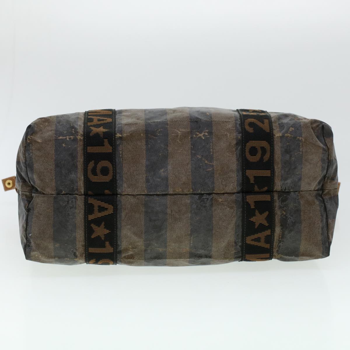 FENDI Pecan Canvas Pouch Shoulder Bag Coated Canvas 2Set Brown Black ti1034