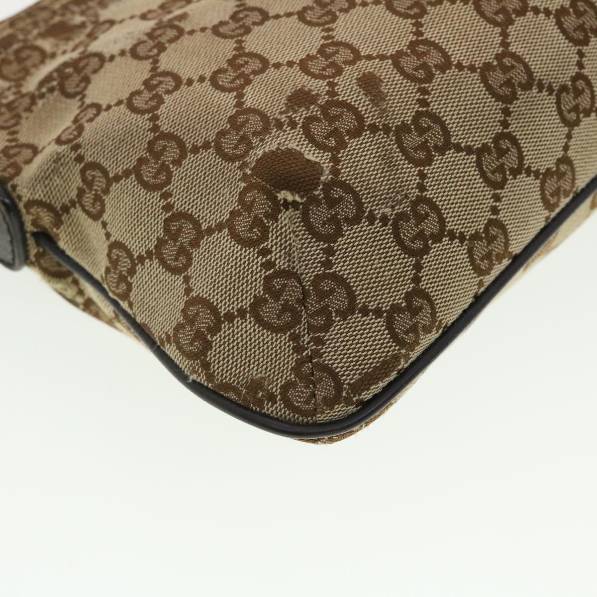 GUCCI GG Canvas Web Sherry Line Shoulder Bag Beige Green Red 189749 ti1038
