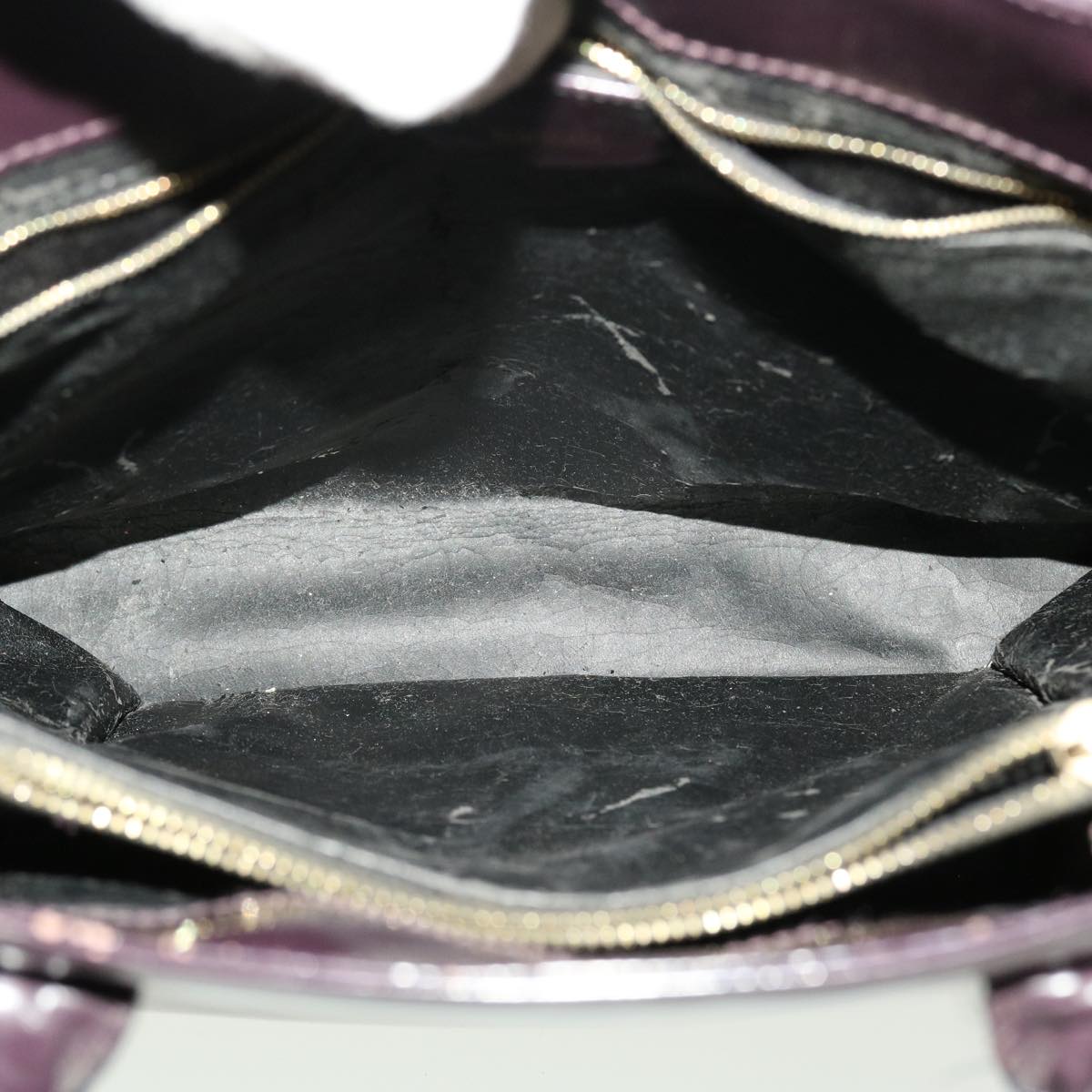 GUCCI Shoulder Bag Leather Purple ti1095