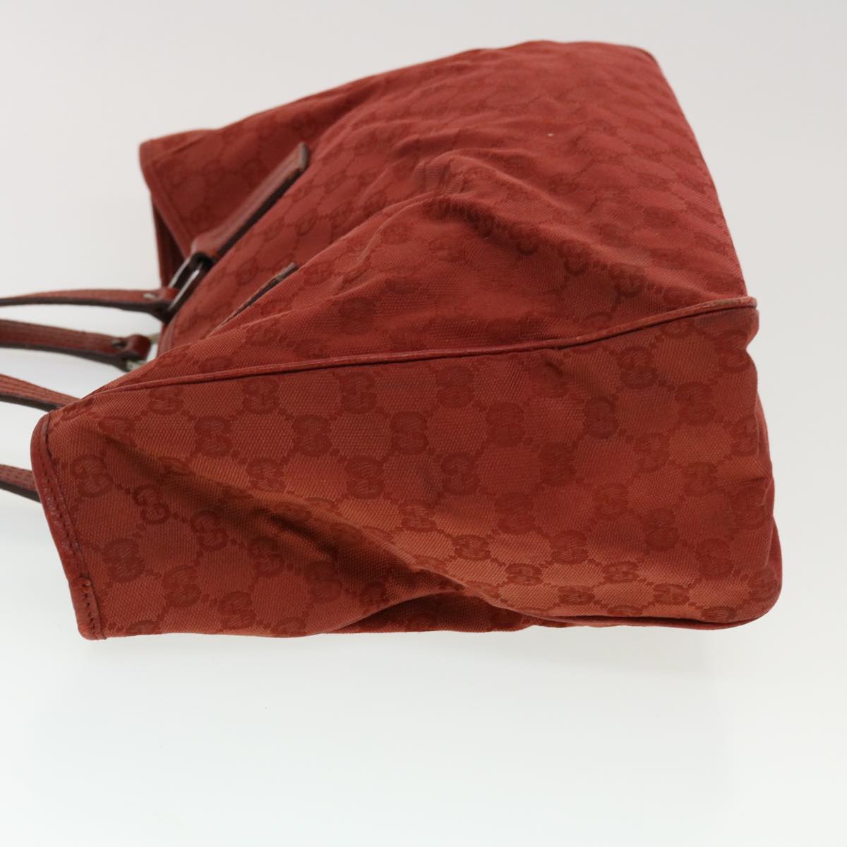 GUCCI GG Canvas Tote Bag Red ti1130