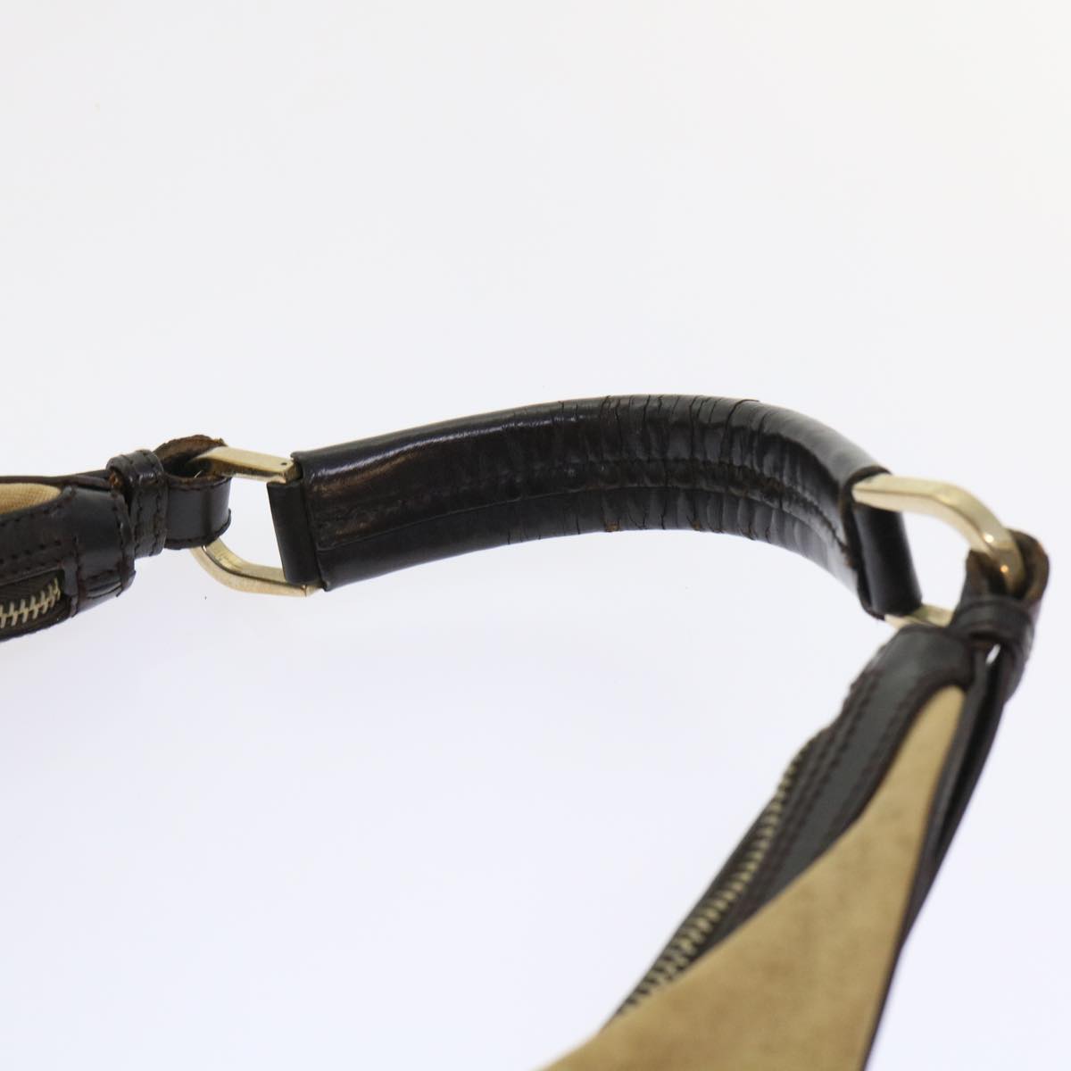 GUCCI Bamboo Web Sherry Line Shoulder Bag Nylon 3Set Beige Brown ti1191