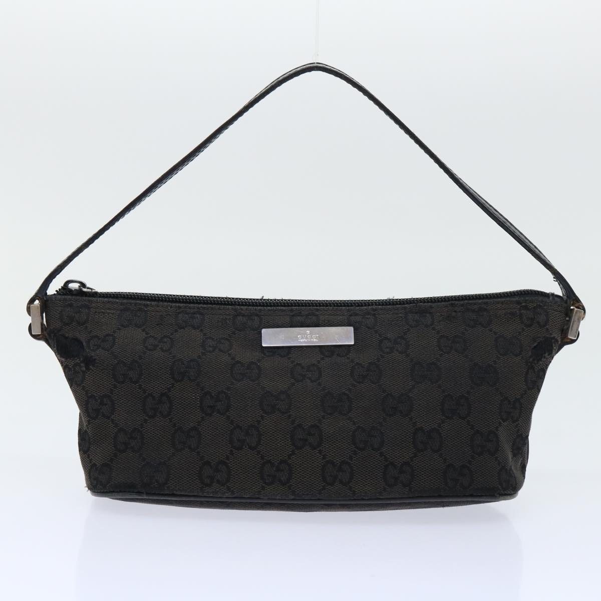 GUCCI GG Canvas Accessory Pouch 2Set Beige Black ti1192