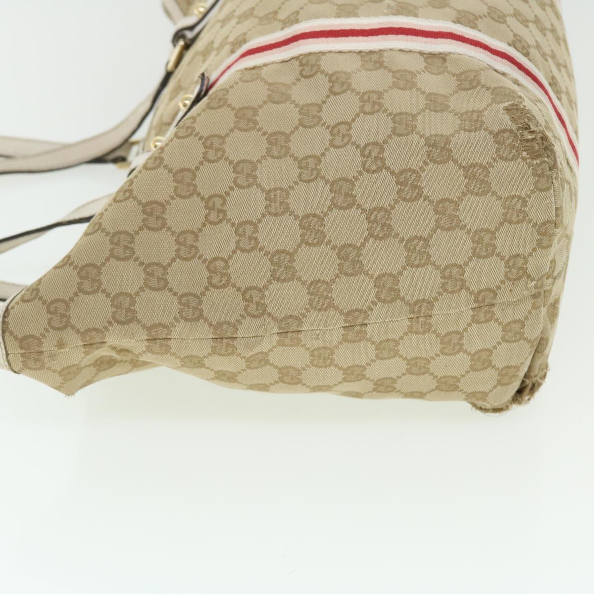GUCCI GG Canvas Sherry Line Shoulder Bag 2Set Beige Navy Red ti1193