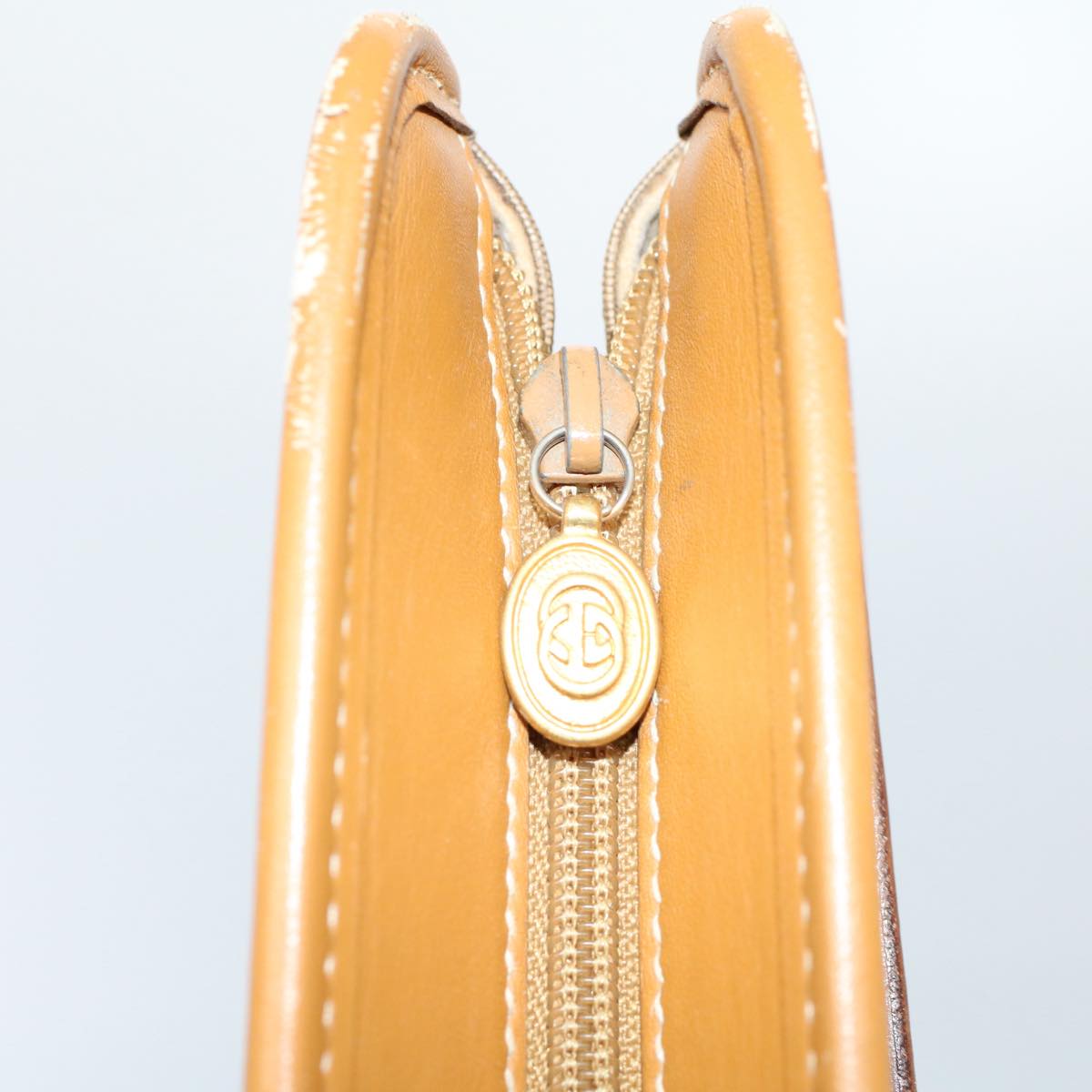GUCCI Micro GG Canvas Hand Bag PVC Leather Beige Brown 015 14 0486 ti1205