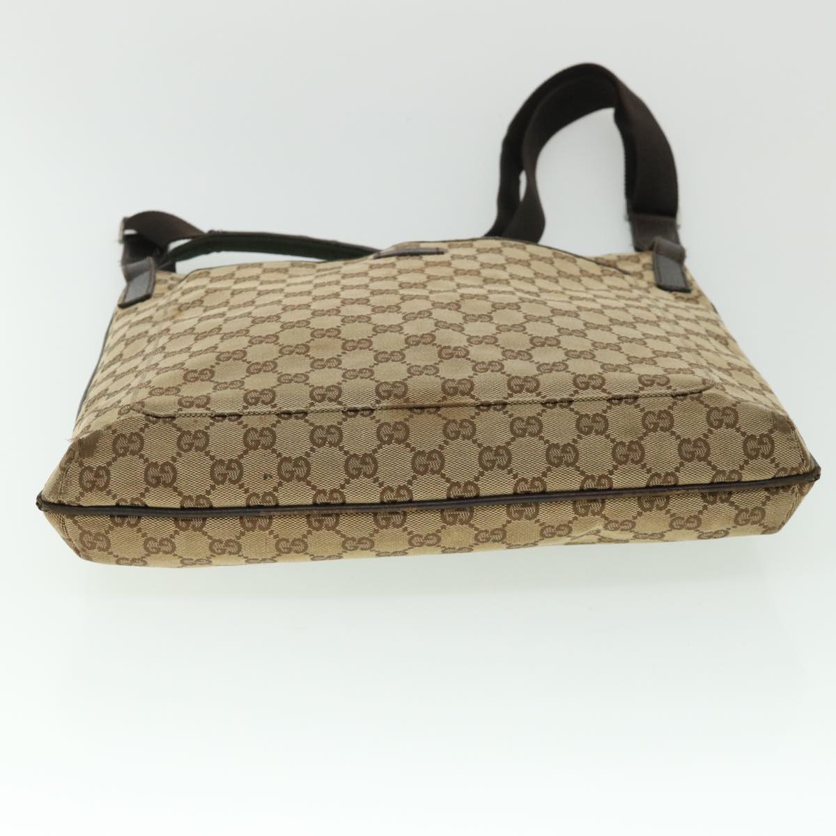 GUCCI GG Canvas Shoulder Bag Beige Brown 122791 ti1206