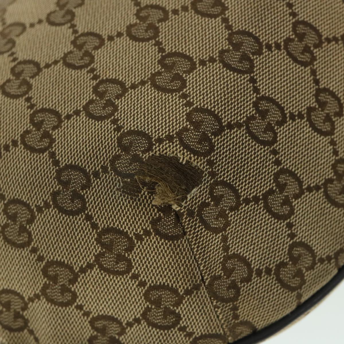 GUCCI GG Canvas Shoulder Bag Beige Brown 181092 ti1226
