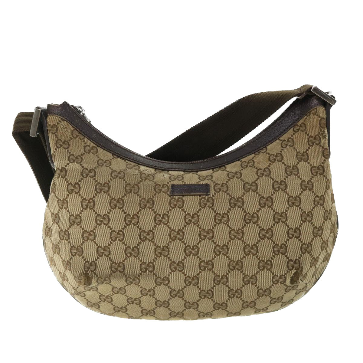 GUCCI GG Canvas Shoulder Bag Beige Brown 181092 ti1226