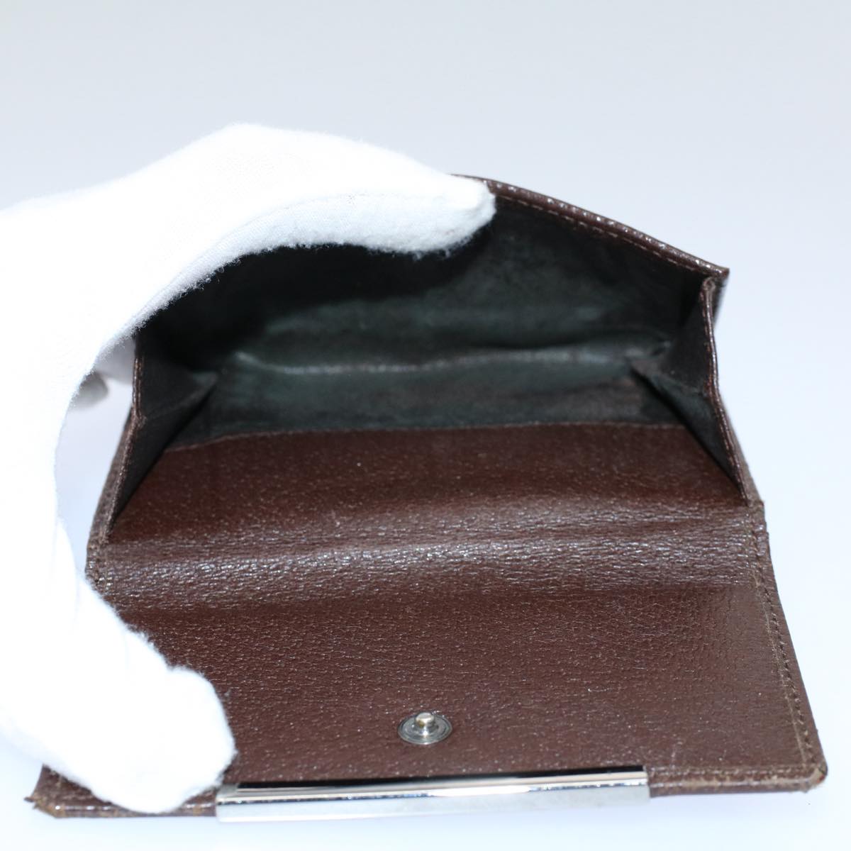 GUCCI GG Canvas Wallet Leather Canvas 7Set Beige ti1256