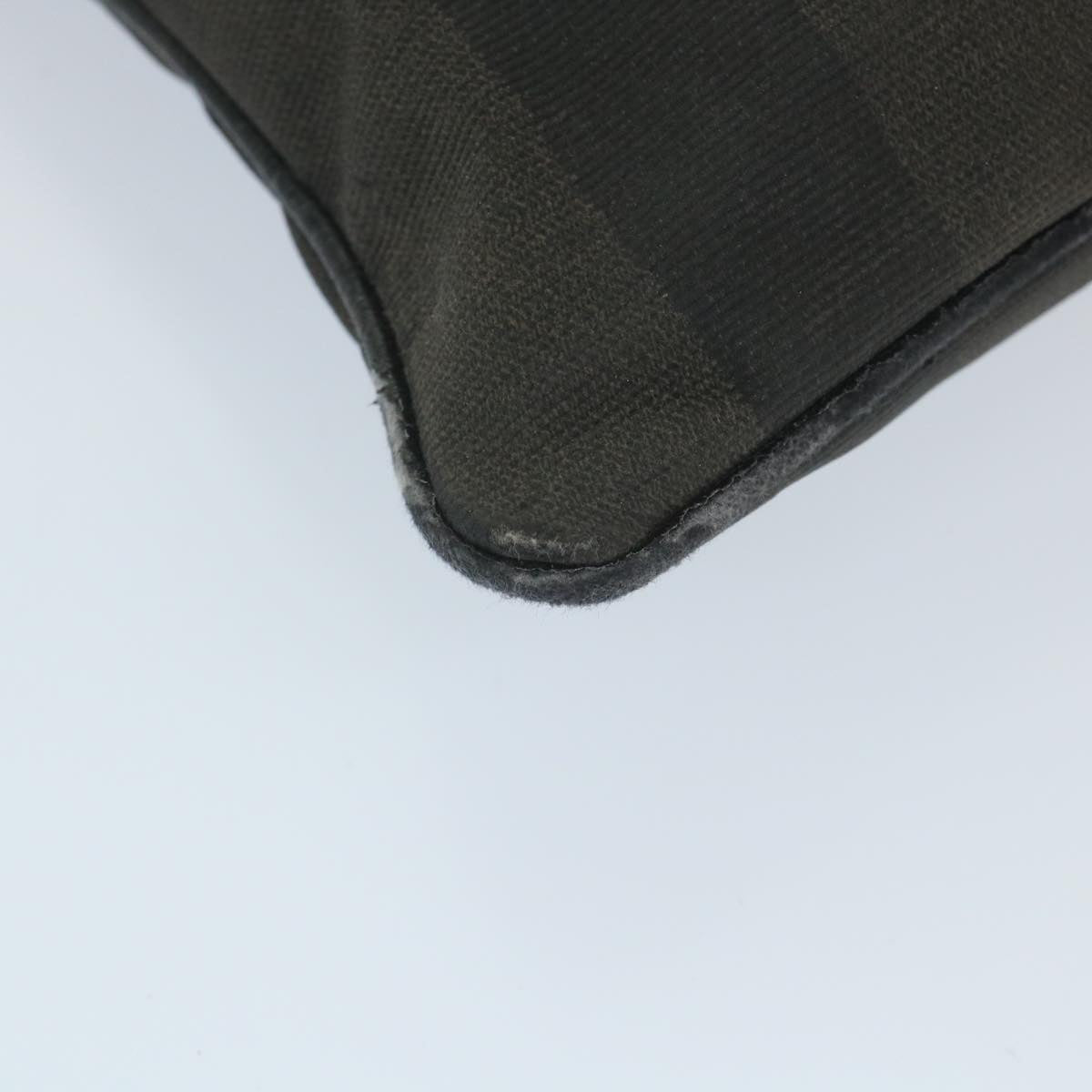 FENDI Pecan Canvas Tote Bag Coated Canvas Brown Black ti1269