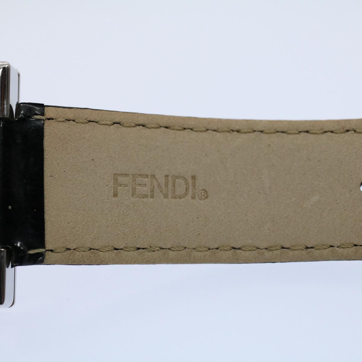 FENDI Watches Metal Enamel Black Silver ti1346