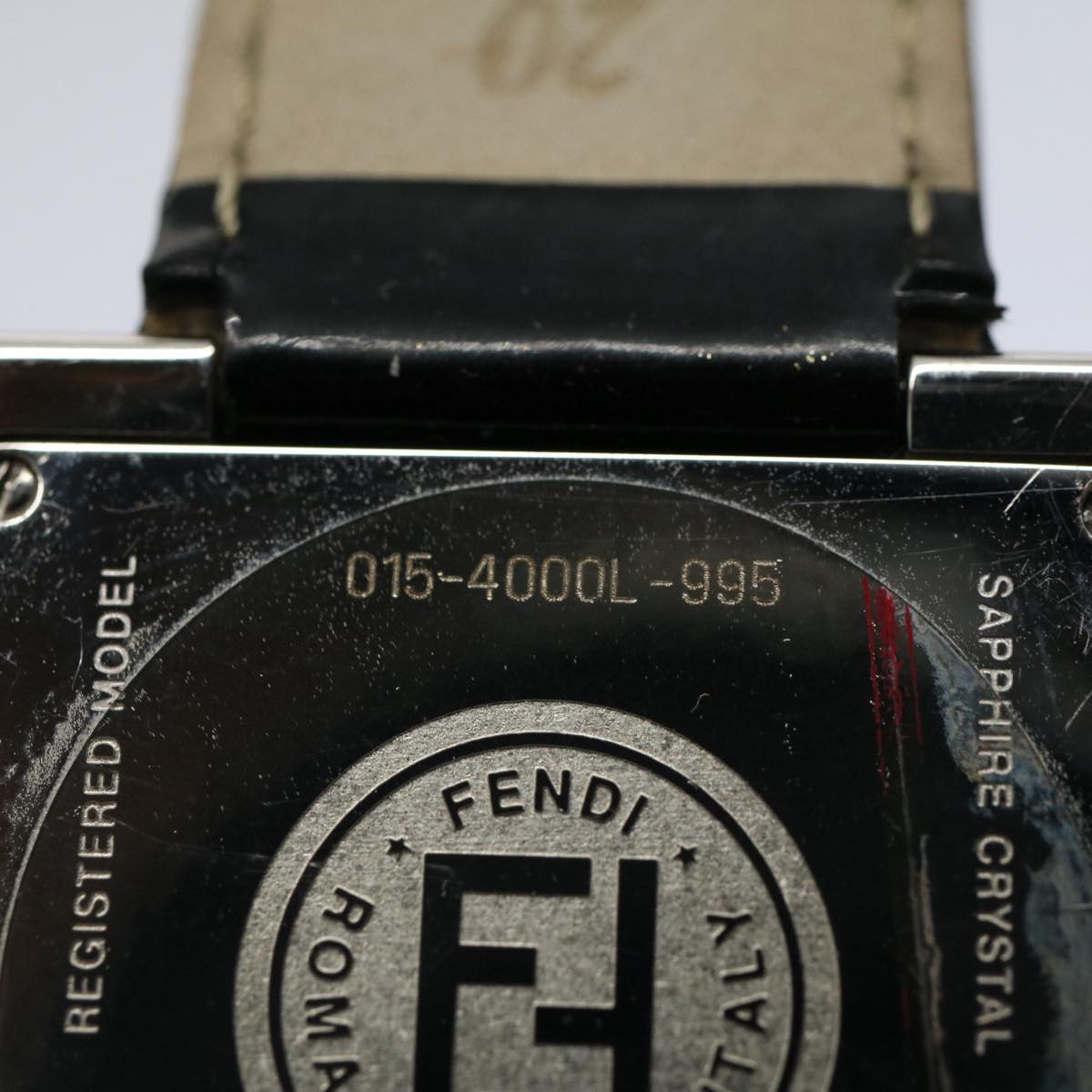 FENDI Watches Metal Enamel Black Silver ti1346