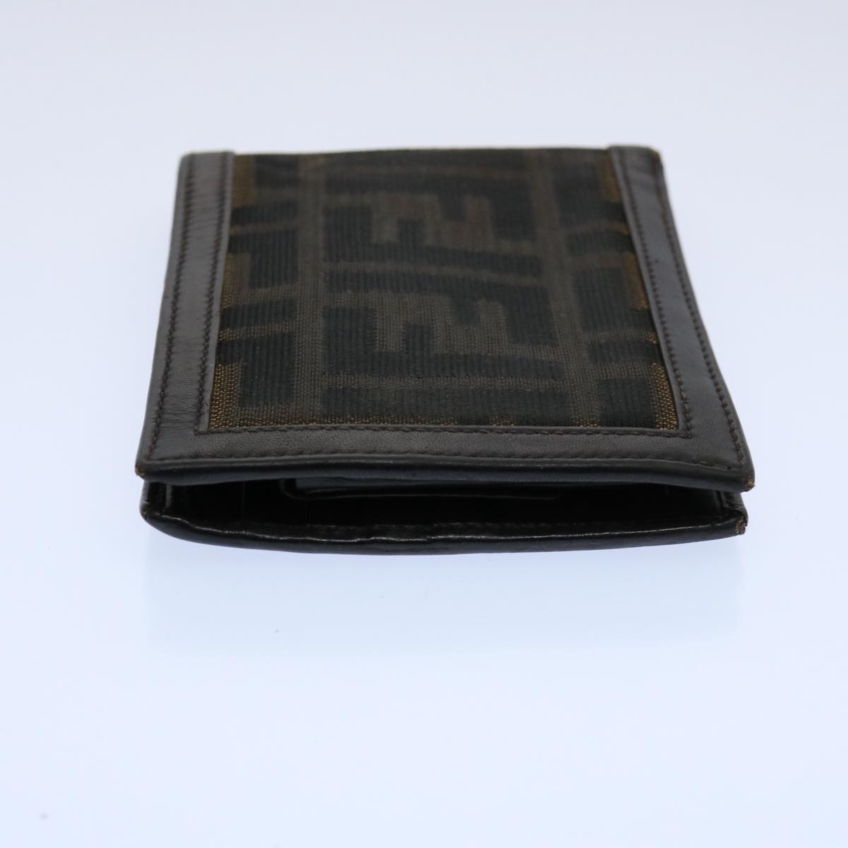 FENDI Zucchino Canvas Zucca Canvas Wallet 2Set Black Brown ti1399