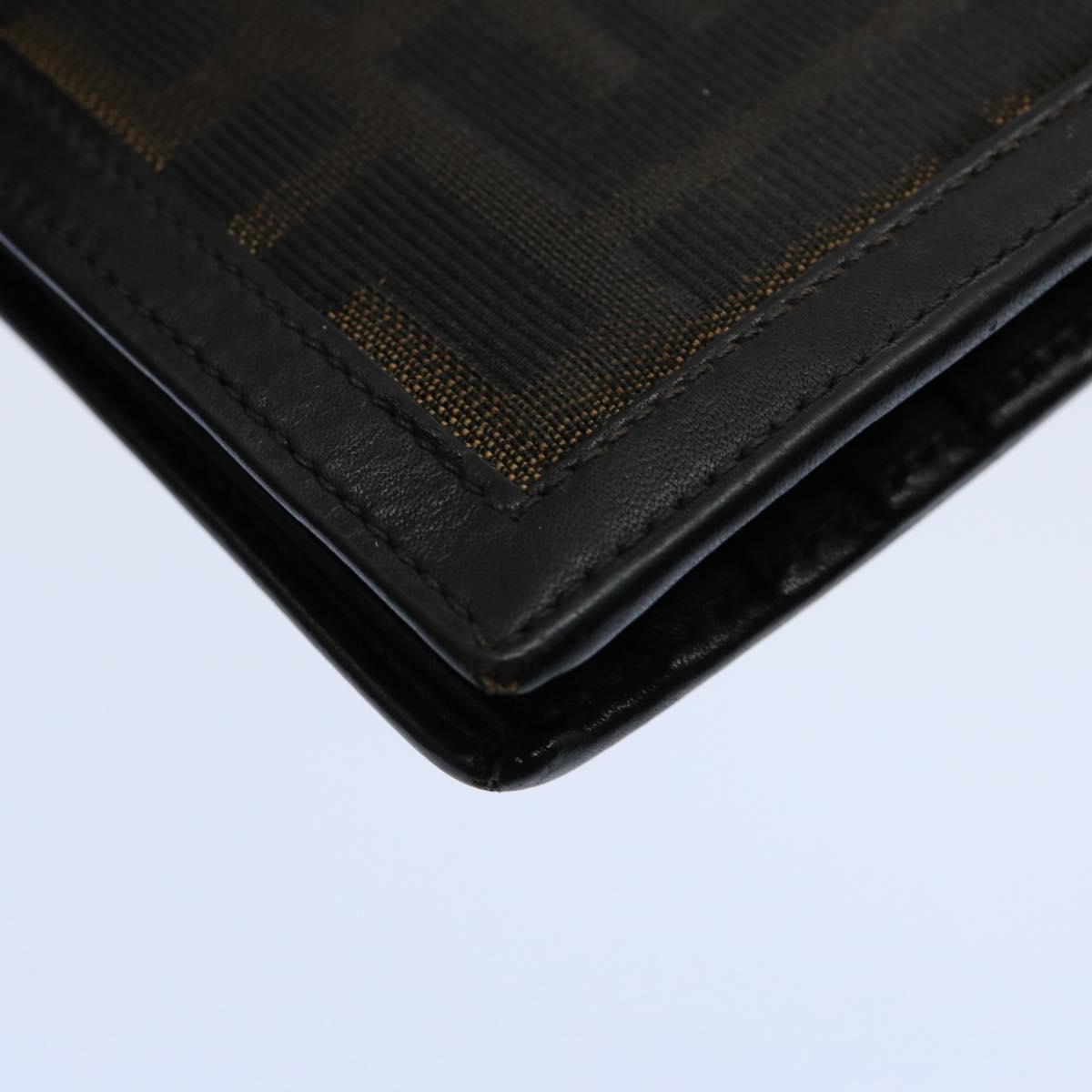 FENDI Zucchino Canvas Zucca Canvas Wallet 2Set Black Brown ti1399