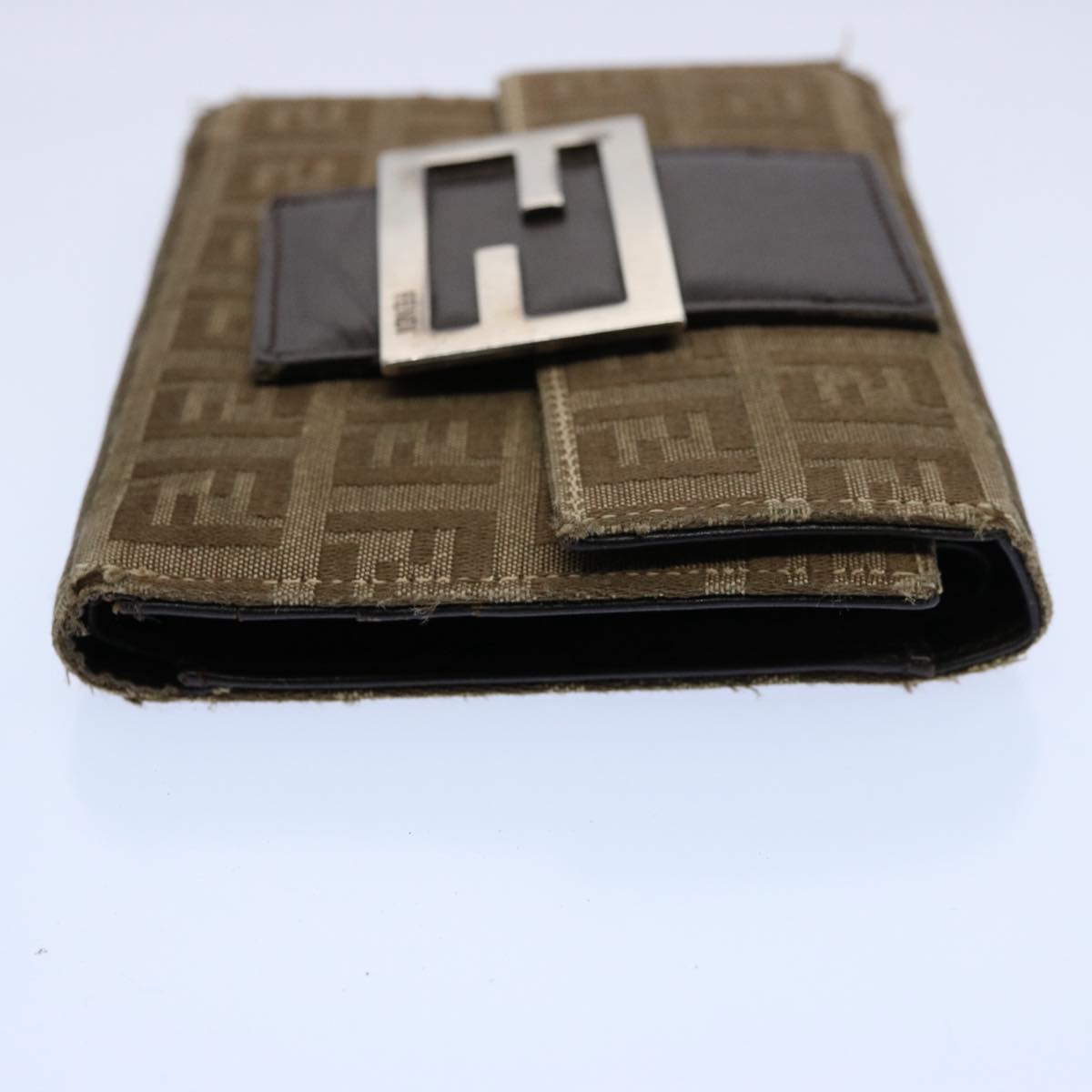 FENDI Zucchino Canvas Zucca Canvas Wallet 2Set Black Brown ti1399