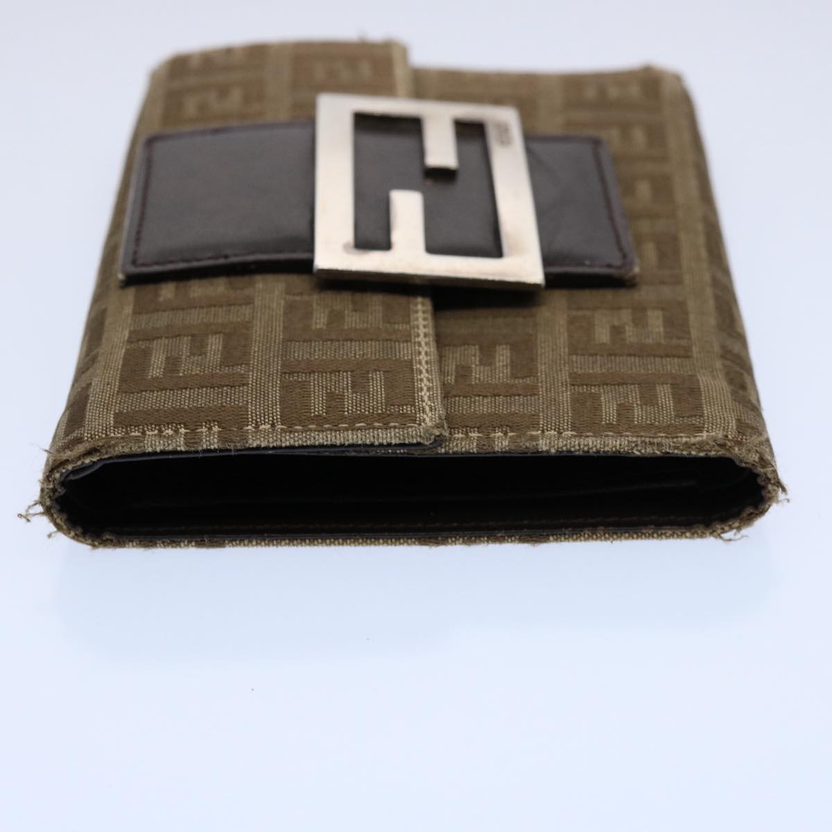 FENDI Zucchino Canvas Zucca Canvas Wallet 2Set Black Brown ti1399