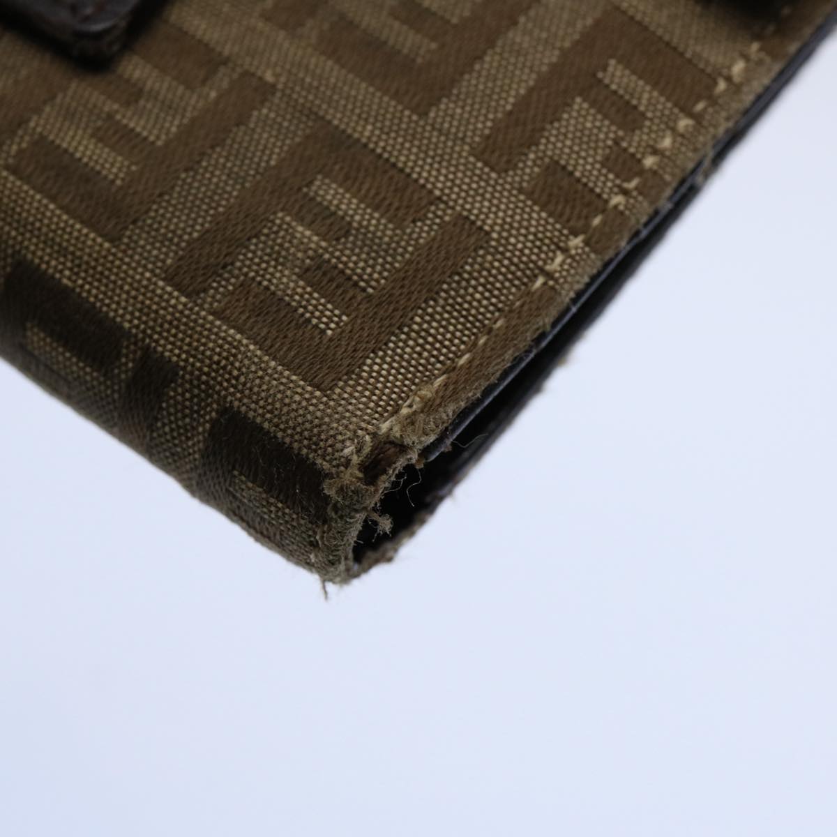 FENDI Zucchino Canvas Zucca Canvas Wallet 2Set Black Brown ti1399